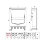بخاری گازی نیک کالا مدل آفتاب کد AF18