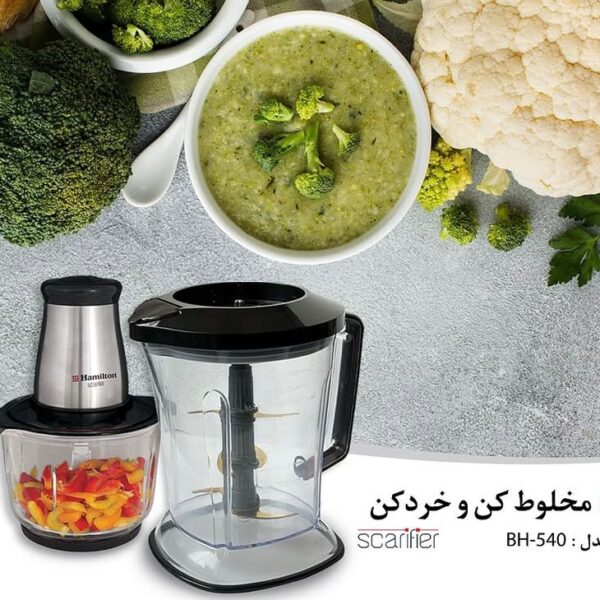 خردکن و مخلوط کن چندکاره همیلتون مدل BH-540